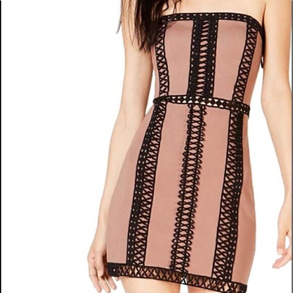 NWT - Free People Free People Womens City Lights Tube Strapless Sheath Dress - Picture 2 of 13